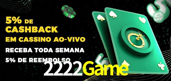 Promoções do cassino ao Vivo 2222Game